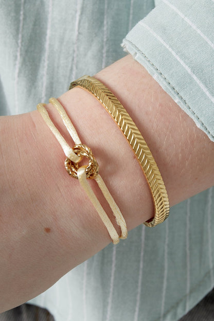 Sunny Knot Bracelet - gold stainless steel