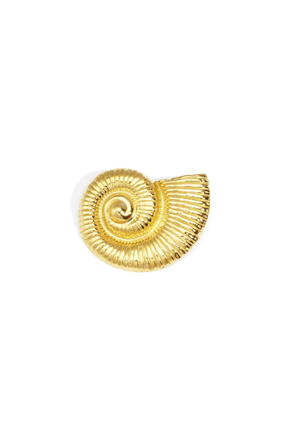 Spiral Seashell Hairpin - gold-plated stainless steel