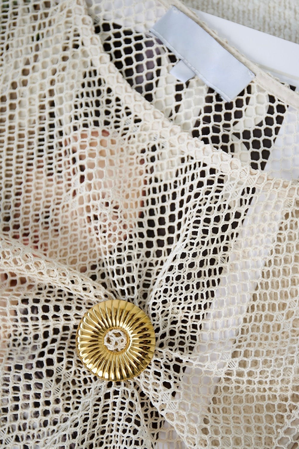Striped Hair Clip - gold stainless steel
